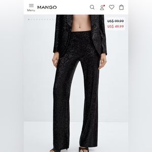 New mango glitter pants